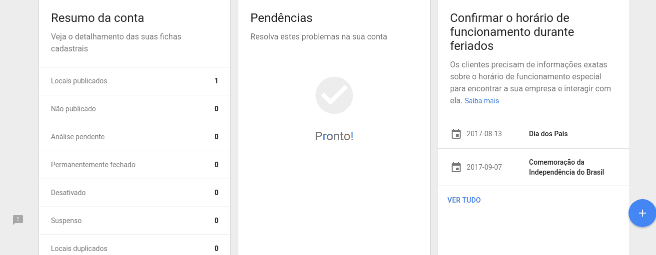 Google Meu negócio